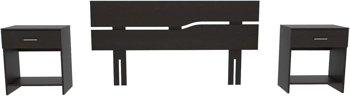 Excelsior Cabecera Provenza Armable, Color Chocolate, Dimensiones 155.5 Largo X 3 Ancho X 80 Alto Cm, Estilo Contemporáneo, con Espacio Ideal