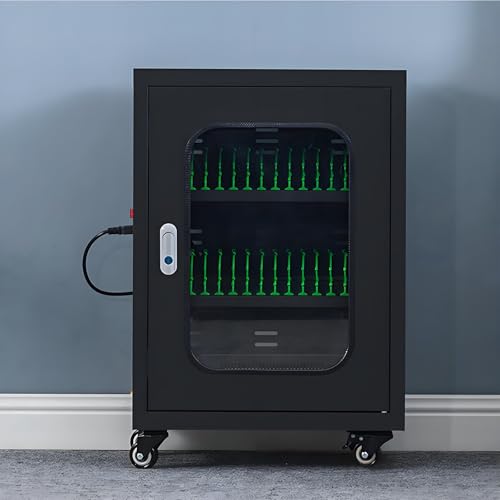 Gabinete de carga recargable portatil para telefonos celulares con 50 ranuras