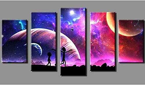 Toile intissée galaxy yuanjun solution murale encadrée pour grand salon vide