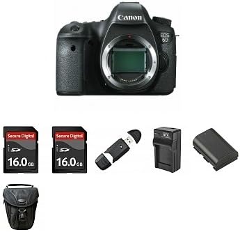 Canon EOS 6D Digital SLR Camera Body, 32 GB and More