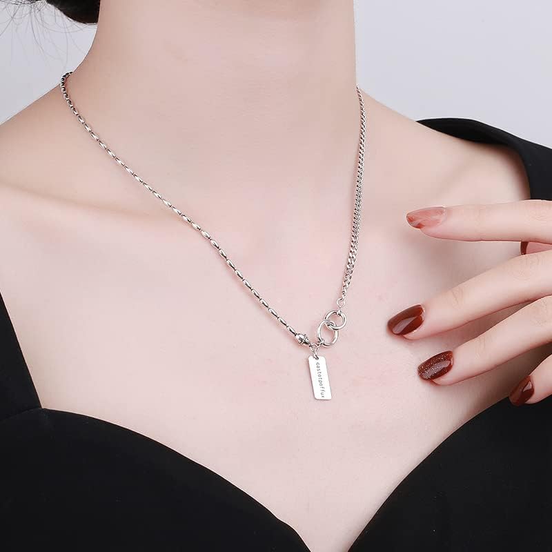 NONNYL S925 Necklace Gift for Women Wife, Womens Pendant Jewelry Wedding Anniversary, Sterling Silver Girlfriend Birthday Gifts for Her, Pendants Necklaces for Christmas Mom Gifts