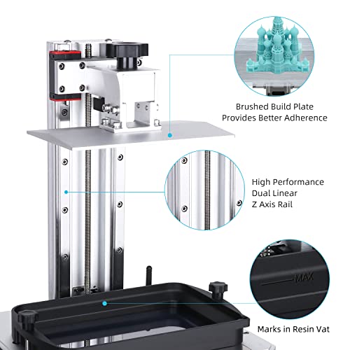 Image of ANYCUBIC Photon Mono X 3D Printer, UV LCD Resin Printer with 8.9 inch 4K Monochrome Screen, WiFi Control and Fast Printing, Printing Size 192mmx120mmx245mm / 7.55inx4.72inx9.84in