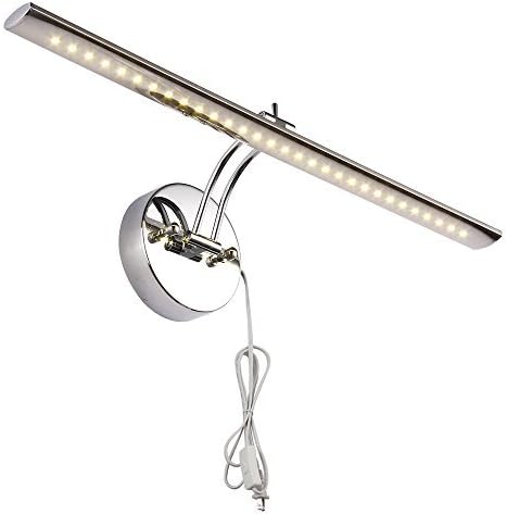 7W Warm White LED Wall Light - no Wire Installation Needed- 180 Degrees Up and Down ¡­