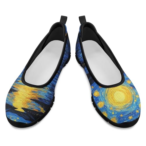 Doojoayie Art Casual Slip On Shoes for Ladies Flat Shoes Comfort for Dalil Casual3