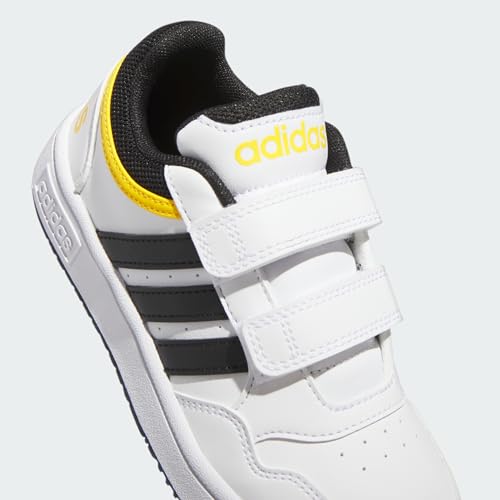 adidas - Hoops 3.0 Cf C - IF5316 - Color: White - Size: 2.5 Little Kid4