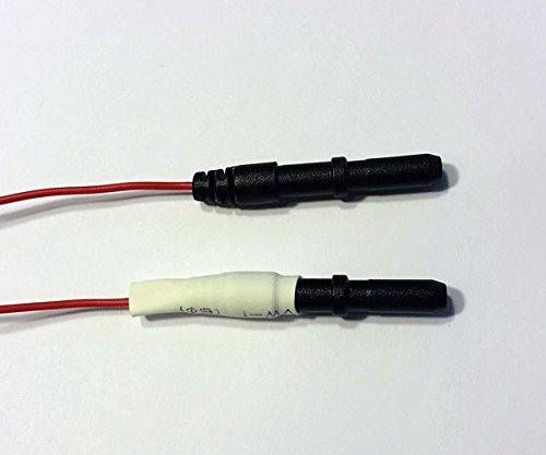 EEG Gold Cup Electrodes 48 Inch Wire with 1.5 DIN Plug Assorted Colors Package of 20