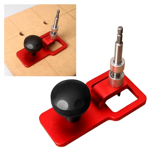 Image of Aepiraza Desktop Vertical Drill Positioner, Precision Vertical Drilling Guide Set Drill Guide for Straight Holes Portable Straight Hole Positioning Guides for Cabinet Handmade Projects Crafting (19mm)