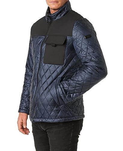 Image of Vince Camuto Men's Quilted Mix Media Jacket