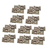 Kisangel 10 Stück Türscharnier Aus Edelstahl 47x47mm Doppelwirkend Rostbeständig Für Paravent Und Möbel Retro Scharnier Mit Schrauben