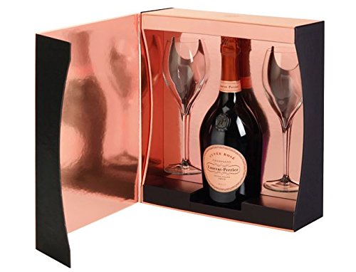 Laurent-Perrier Rose Champagne / 2 Glass Gift Pack / 75cl Cover
