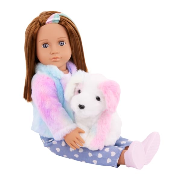 Doll & Pet OG – Skylar 45,7 cm i łuk 15,2 cm pies – fantazyjna zabawa – zabawka dla dzieci od 3 lat