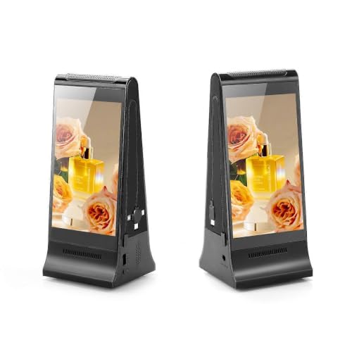 Menu Numérique Dessus de Table Fyd-868sd Lecteur Publicitaire Double Écran et Chargeur