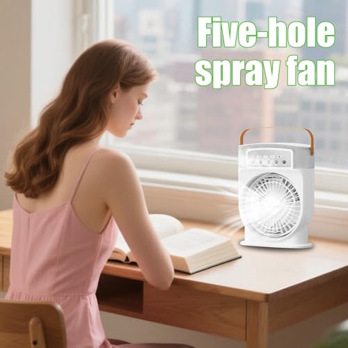 Ventilateur de refroidissement portable à brume active pour calmer la chaleur
