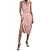 Sommerkleider für Frauen UK Frauen Sommerkleid Ärmellos Elegantes Kleid A Linie Minikleid Tank Tops Kleid Casual Fashion O Ausschnitt Kleid Nachthemden für Frauen UK, rose, X-Large