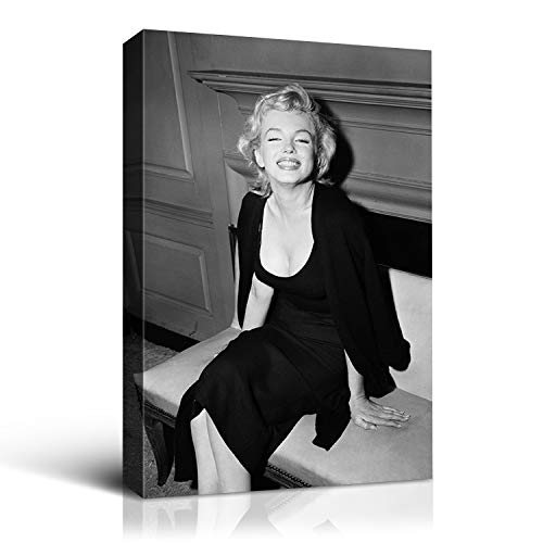 Denozer Marilyn Monroe Canvas Wall Art Poster 20 x 30 inch Classic Movie Stars Painting Home Decor Female Portrait Artwork for Living Room Bedroom