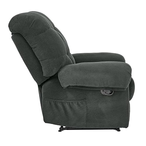 Sillón ergonómico reclinable gris oscuro cómodo miniatura 5