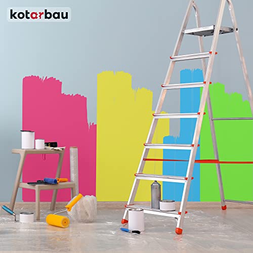 KOTARBAU® 10er Set - Malerfolie - Abdeckfolie - 4 x 5 m - Malervlies - Abdeckplane - Bauschutzfolie - Robust - Transparent