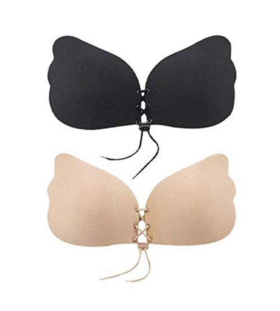 fshway Invisible Bra Silicone Gel Self-Adhesive Stick On Push Up Bra (Free Size- Suitable B or C Cup)-picture-43