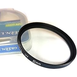 Lentes Para Camara Canon Rebel T7 Filtro UV HD de 52 mm para cámara Nikon D5300 D3500 D850 D7500 con lente AF-S DX 18-55 mm f/3.5-5.6G, filtro UV Fire Rock para Canon EOS 90D, Rebel T7 con EF-M 55-200 mm lente 18-55 mm, 1 paquete