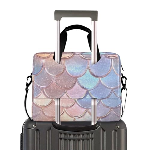 Funda portátil para laptop ALAZA con diseño escamas de sirena miniatura 3