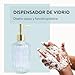 Imagen de PARSA Beauty dispensador jabon de vidrio con detalles dorados