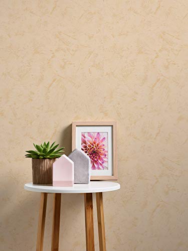 A.S. Création Non-Woven Wallpaper, Yellow, Plain, 10.05 m x 0.53 m, FSC-Mix Certified, RAL-GZ 479 Quality Mark - Image 3