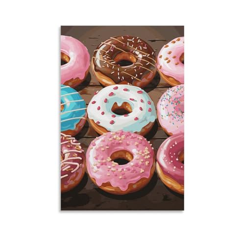 Toile murale moderne donuts décoration intérieure pour le bureau