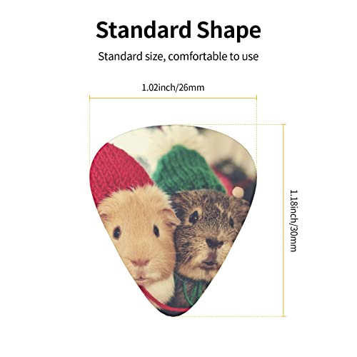 Ensemble de 12 médiators de guitare mignons cochons d’Inde pour guitare acoustique, guitare électrique, contrebasse… - Les Beatles, Paul McCartney, John Lennon, RIngo Starr, George Harrison Ensemble de 12 médiators de guitare mignons cochons d'Inde pour guitare acoustique, guitare électrique, contrebasse… – Image 5