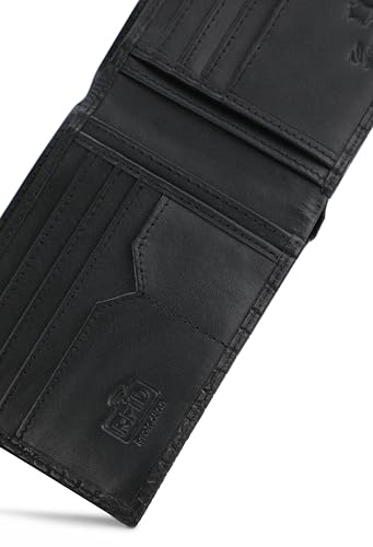 Image of K London Leather Design Original Purses for Men RFID Gents Purse Card Holder for Men Gents Wallets