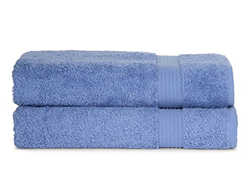 TowelSelections Soft and Absorbent Towels Cotton for Bathroom Hotel Shower Spa Gym, 2 Bath Towels Lavender Lustre