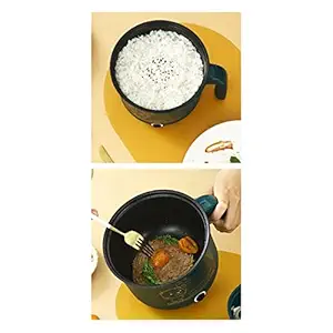 ATORSE Electric Cooking Pot Nonstick Electric Skillet for Pasta Green