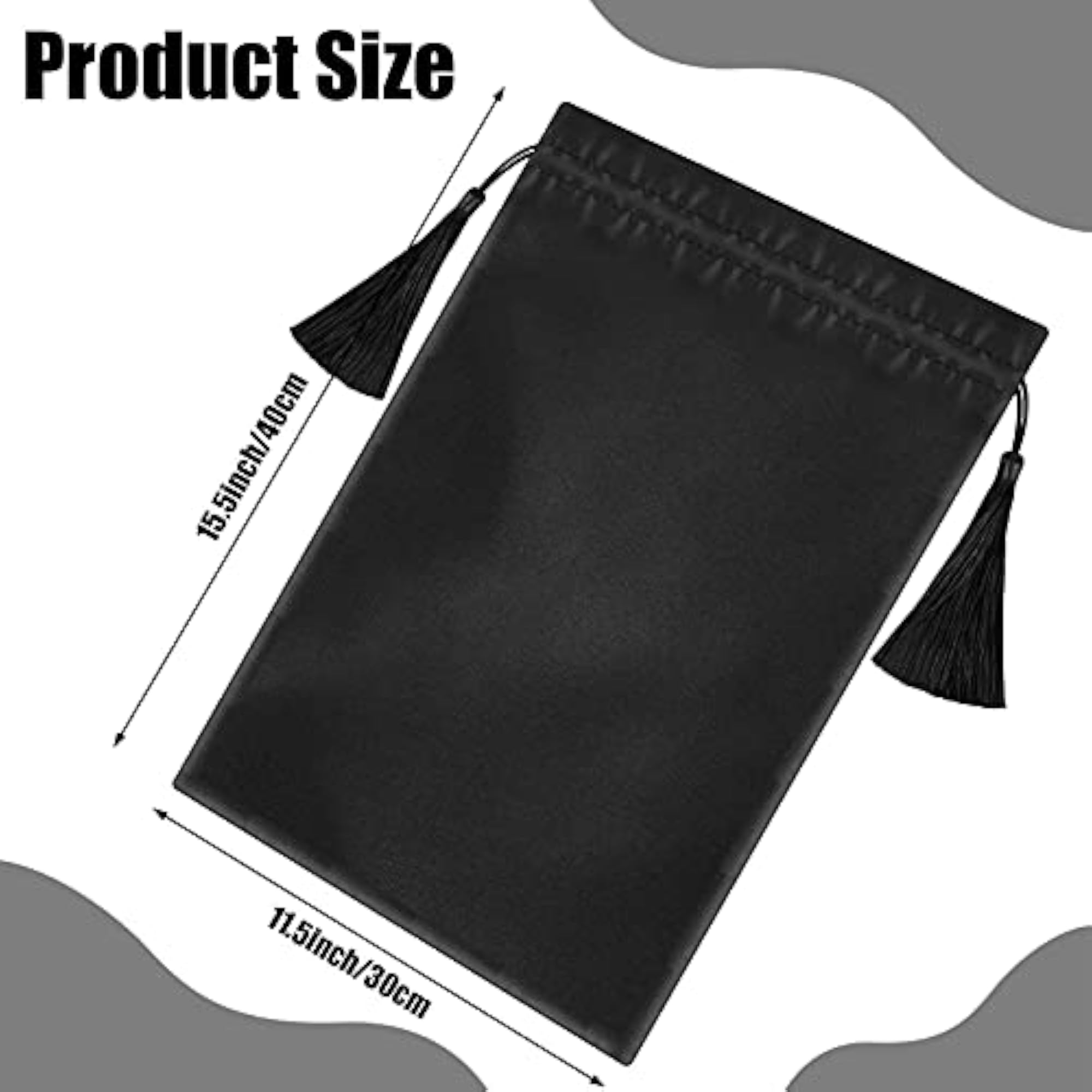 6 Pieces Satin Wig Bags for Hair Extensions