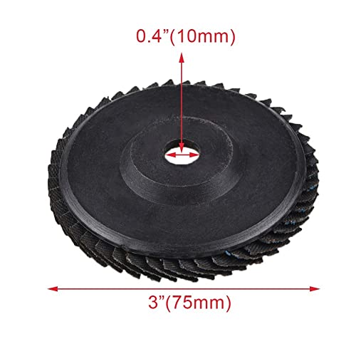 ARMYJY 5 dischi lamellari 75 mm, 60 80 120 Grit