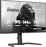 iiyama G-Master Black Hawk GB2741QSU-B1 68,6cm 27' IPS LED Gaming Monitor QHD 144Hz HDMI DP USB2.0 1ms G-SYNC Höhenverstellung Pivot schwarz