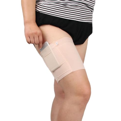 Cartera Liguero Con Bolsillos Mujer – Encaje Elástico Talla Única | Tarjetero Antideslizante Para Teléfono | El Muslo Anti-rozaduras Congriega Bolso De Las Señoras Para El Uso Diario Ocultado De La