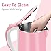 Electric Kettles Stainless Steel for Boiling Water, Double Wall Hot Water Boiler Heater, Cool Touch Electric Teapot, Auto Shut-Off & Boil-Dry Protection, 120V/1200W, 1.8Liter, 2 Year Warranty(Pink)