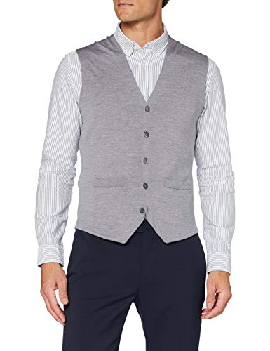 Preisvergleich Produktbild Brooks Brothers Herren Gilet Lana Merino Pullunder, grau, Medium