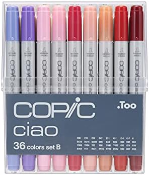 Copic Ciao 5+1 Marker Set - Skin Tones (Pack of 5 + Multiliner Pen)