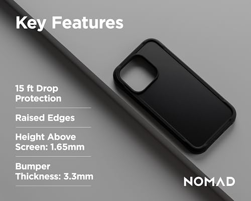 Coque protection iPhone 15 Pro antichoc MagSafe polycarbonate NOMAD Rugged Shadow - 3