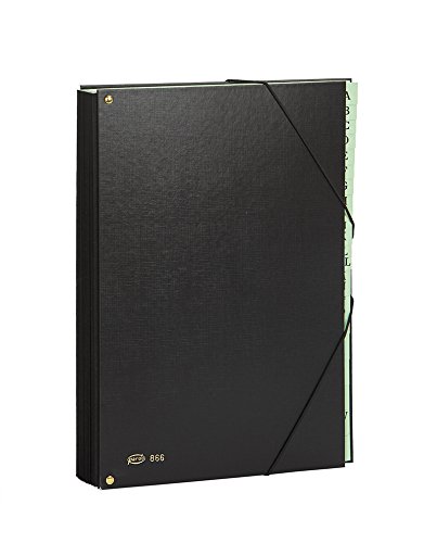 Pardo 86601 - Clasificador abecedario con 18 departamentos, color negro