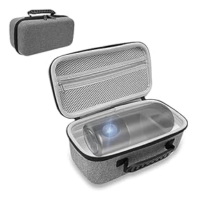 Projektortasche für Capsule 3 Laser 1080P, Langlebige, Wasserdichte, Rüttelfeste EVA-Projektortasche, Reise-Projektorbox, Tragbare Projektor-Tragetasche (grau)