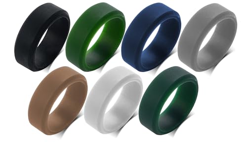 Silicone Ring 8MM Cross Ring Customize Breathable Rubber Ring,Inspirational Faith Ring Christian Religious Confirmation Gift,Step Edge Beveled Ring for Teen2