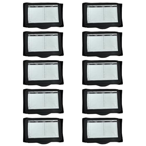 Sacolin Ten Youth Football Wristbands with Playbook, Black Strategy Cards