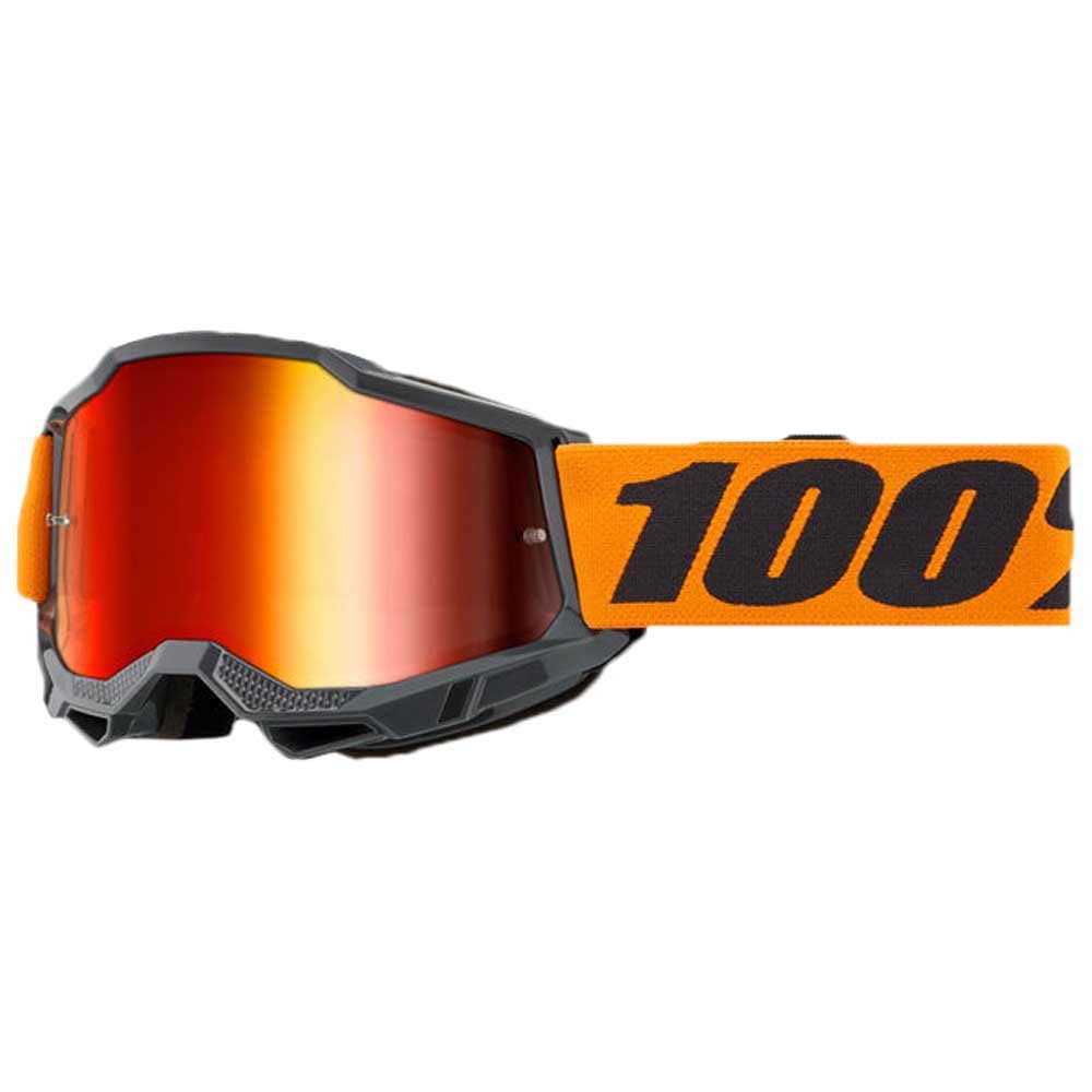 100% Maschera ACCURI 2 Orange - Lente A Specchio Rossa