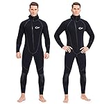 Wetsuits Men's Ultra Stretch 7Mm Neoprene Wetsuit, Winter Warm Front Zip Full Body Diving Suit for Snorkeling Scuba Diving Swimming Surfing - Image 4