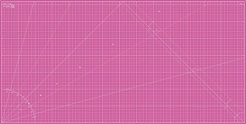 Elan Cutting Mat 36x72 Pink & Purple, Extra Large Self Healing Cutting Mat 36 x 72 Inch, 5-Ply Craft Board Pink, Hobby Board for Sewing and Quilting by Elan - Used condition - US$183.95