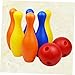 NULYLU Boy Girl Bowling Toy Lightweight Plastic Bowling Pins and Ball for Fun and Hand Eye Coordination Development