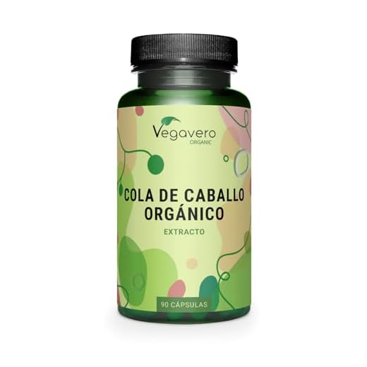 Cola De Caballo BIO Vegavero® | La Dosis Más Alta: 2.500 mg | Extracto 5:1 | Sin Aditivos | Antiinflamatorio Natural Articulaciones | Producto Orgánico | Vegano | 90 Cápsulas