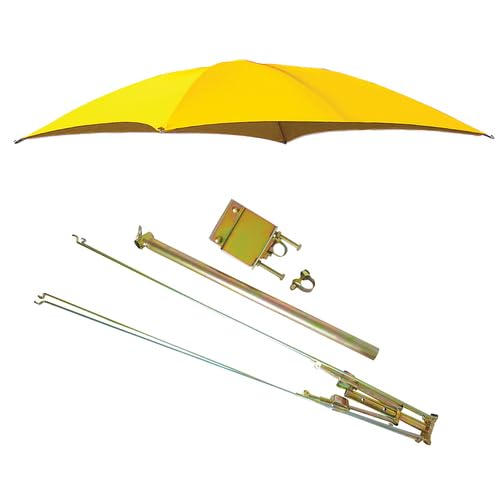 Parts ASAP Tractor Umbrella Assembly for ROPS Mounts 54 10 oz. Duck Canvas - Yellow