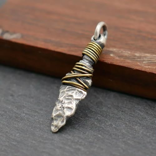 Pendentif en argent sterling poignard rétro d'exception A2465 - 3